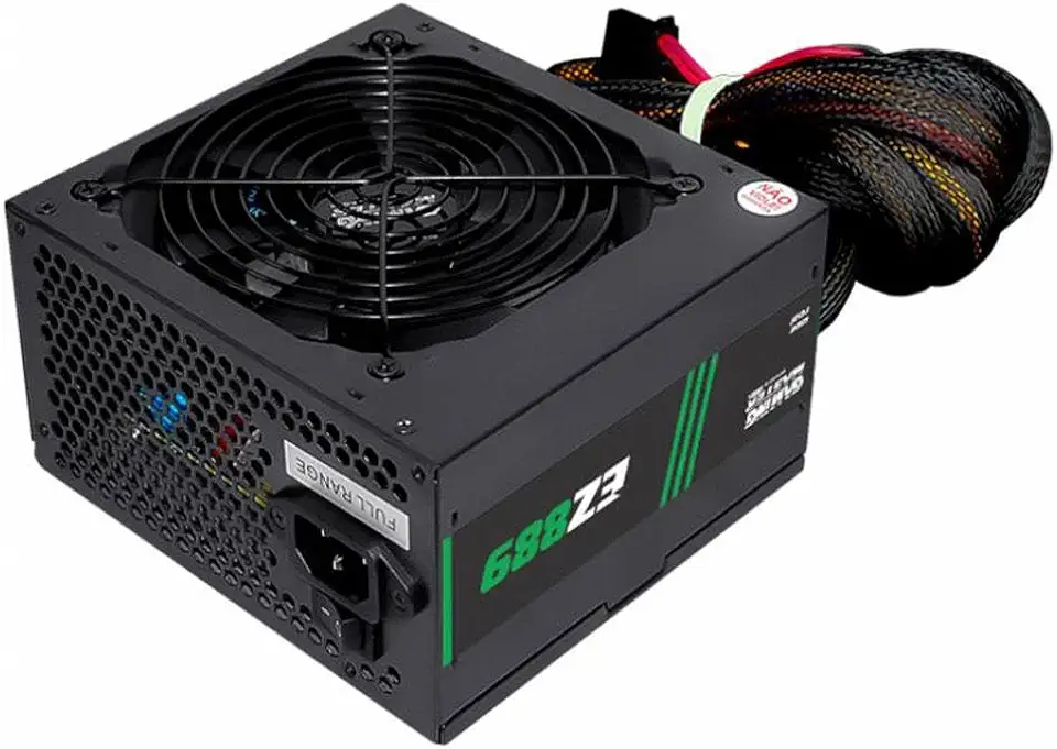 Fonte de Alimentação K-mex 500W, 80 Plus White, ATX, Auto Switch - EZ8898F