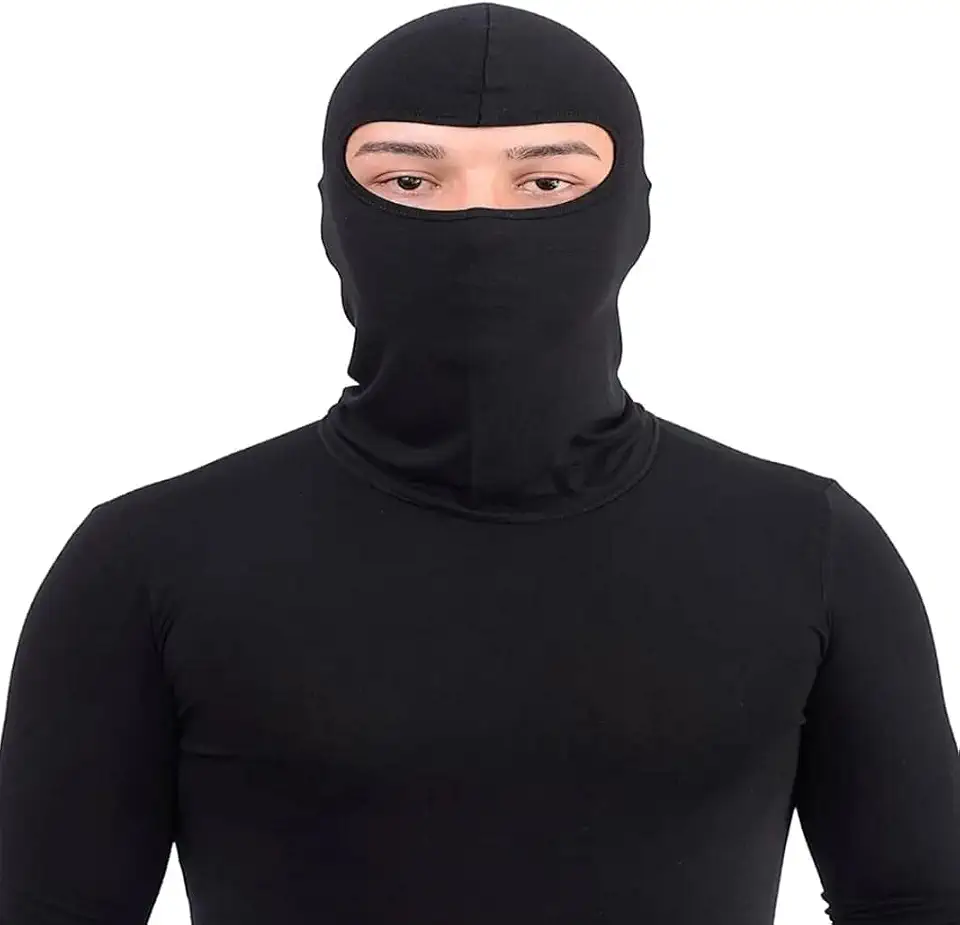 Touca Para Motoboy Balaclava Touca Ninja Motoqueiro, Máscara, Bandana,Touca Tática (PRETO)