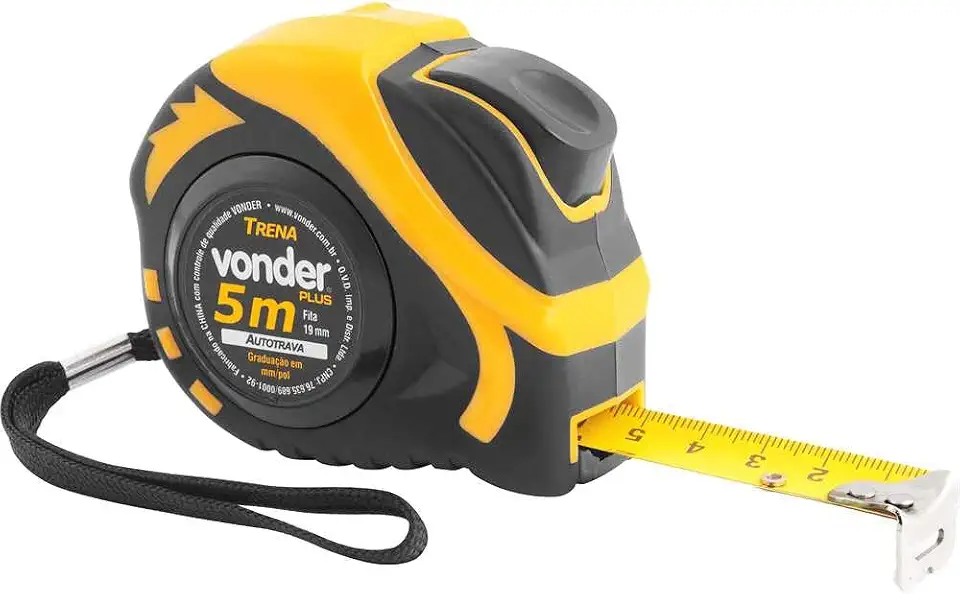 Trena Aço (P) 5M X 19 Mm Auto Trava Vonder Pl