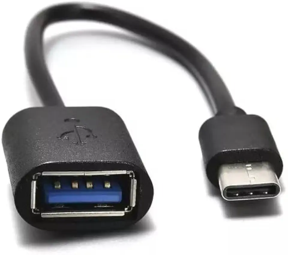 Cabo Conector OTG Tipo C Pendrive USB Fêmea Celular Adaptador Type C