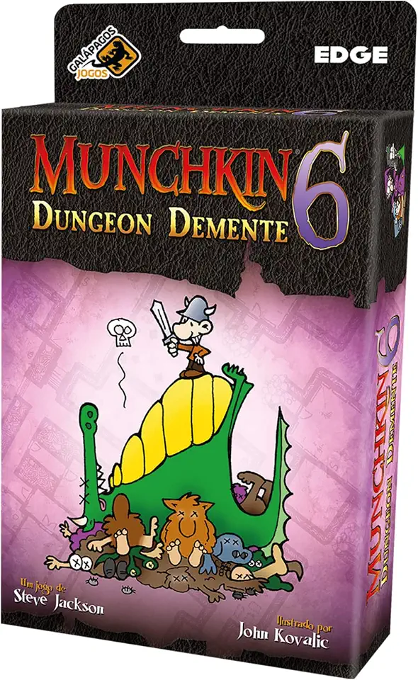 Galápagos, Munchkin 6: Dungeon Demente (Expansão), Jogo de Cartas para Amigos, 3 a 6 jogadores, 60 a 90 minutos por partida