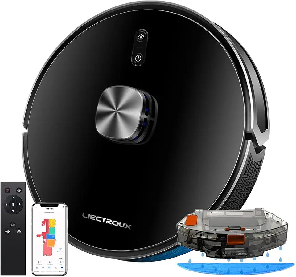 Robô Aspirador Liectroux XR500 Pro 3 em 1 Aspira Varre Passa Pano Com Aplicativo Compatível Com Alexa e Google Mapeamento Inteligente Salva os Mapas Bivolt
