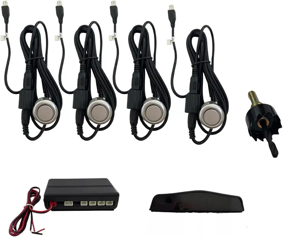 Sensor de Estacionamento Universal 4 Pontos Preto