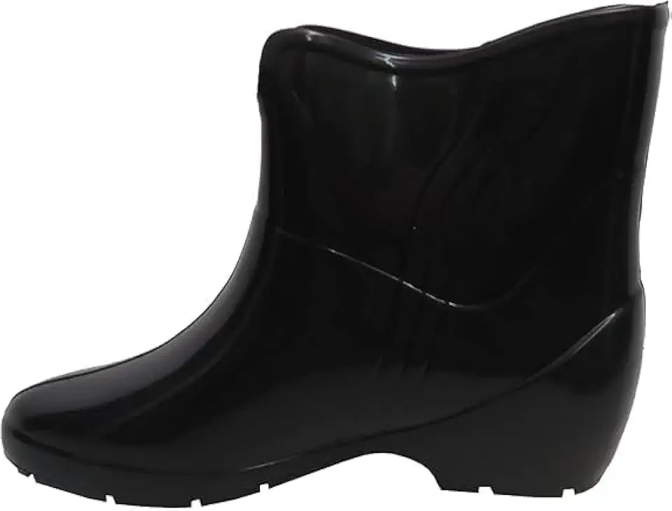 Galocha Feminina Impermeável Pat – Bota de Chuva Cano Curto PVC Antiderrapante Confortável