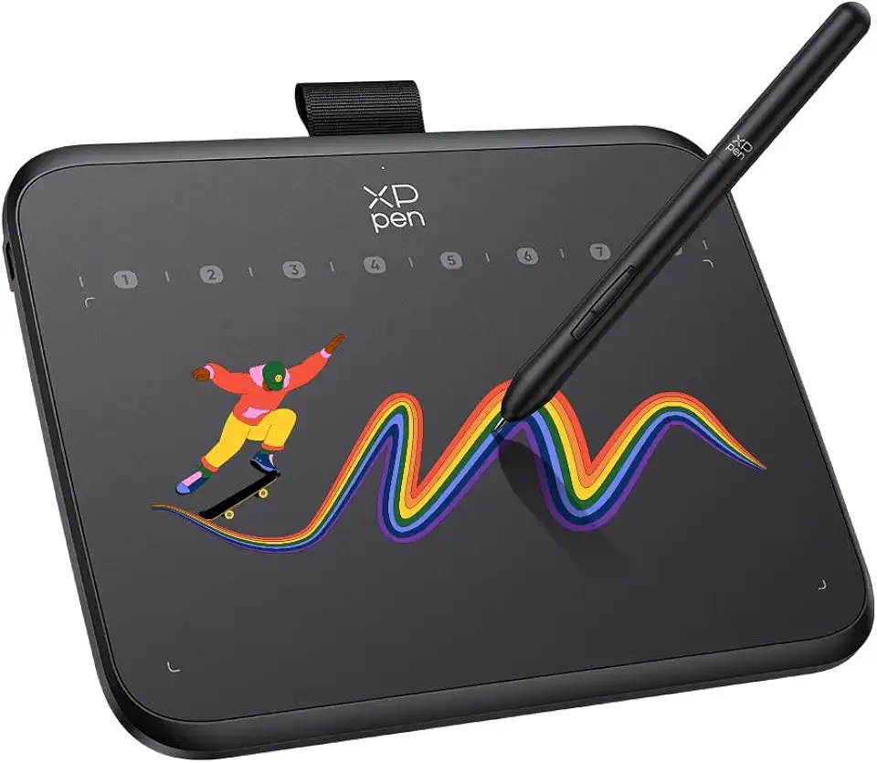 XPPen Deco 640 Mesa Digitalizadora 6 Polegadas, 16384 Níveis de Pressão com Caneta y Chave Virtual