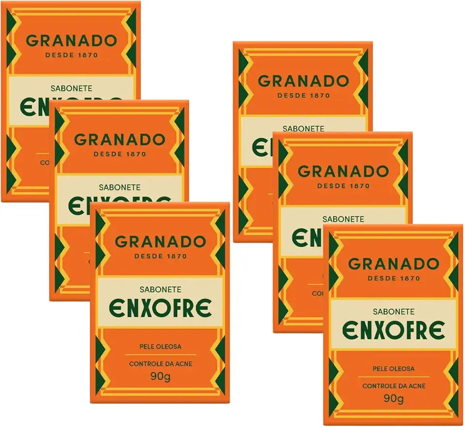 Limpeza De Pele Sabonete Granado Enxofre 90g Com 6 Antiacne
