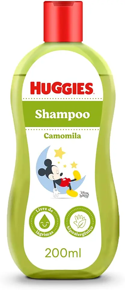 Huggies Shampoo Chá de Camomila Seguro para Recém-Nascidos, 200ml