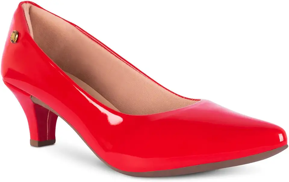 Sapato Scarpin Feminino Salto Baixo Fino Confortável R2.26