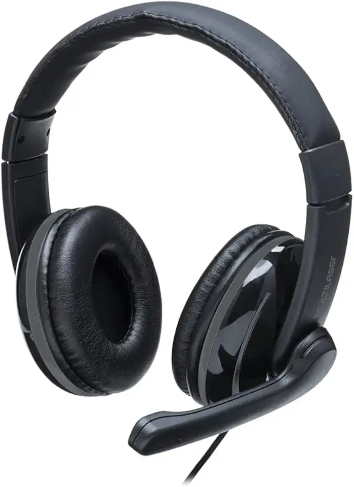 Headset Pro Multilaser P2 Preto/Cinza - PH316, universal