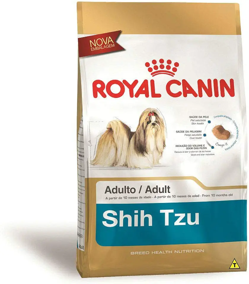 Ração Royal Canin Shih Tzu Cães Adultos 7,5Kg Royal Canin para Todas Pequeno Adulto - Sabor Outro