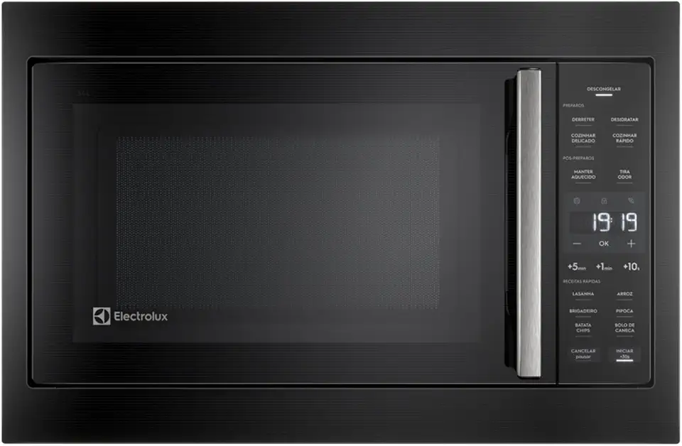 Micro-ondas de Embutir Electrolux 34L Preto Experience com Descongelamento Assistido 220v ME3BP