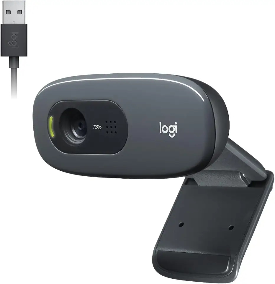 Webcam HD C270 com 3 MP para Chamadas e Gravações em Vídeo Widescreen, Logitech, Webcams e Equipamentos de Voip
