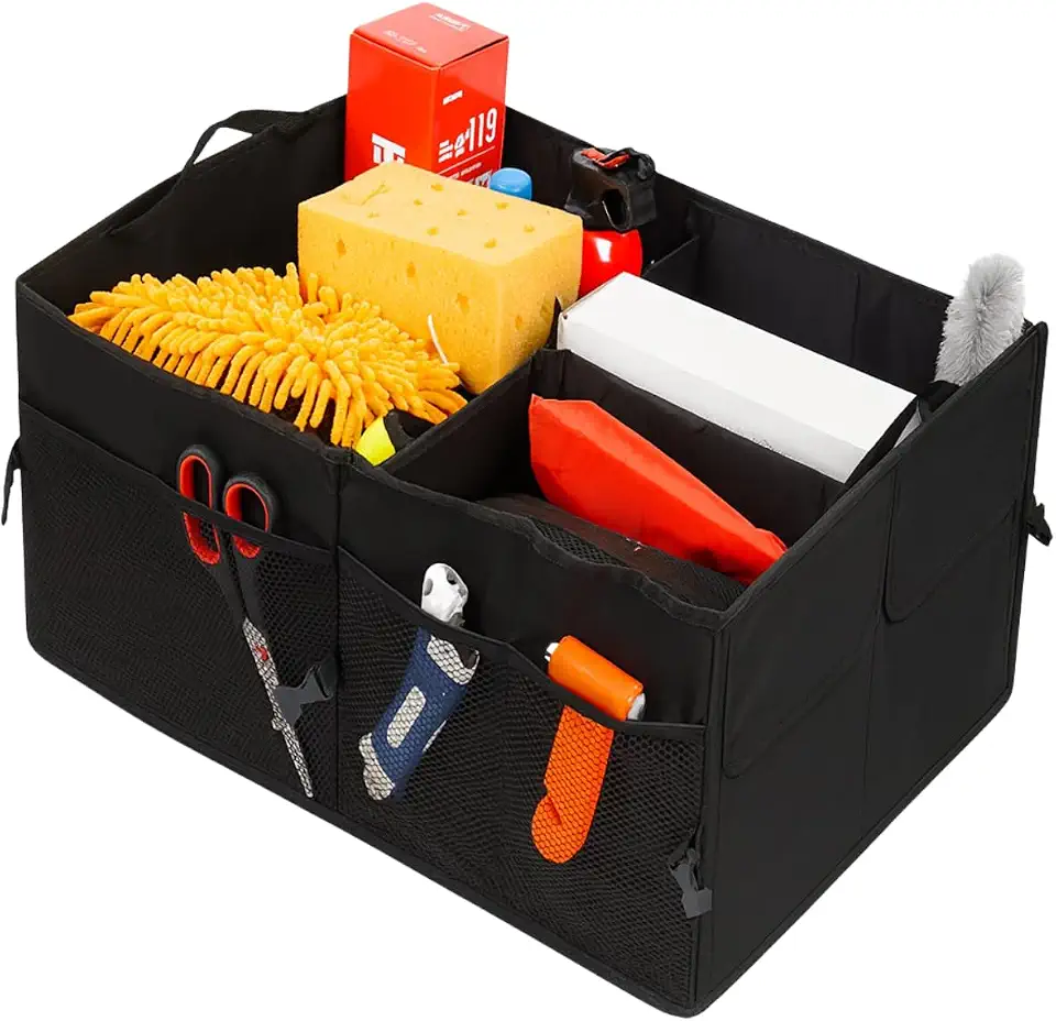 Bolsa Organizadora Dobrável 58 L – Oxford Impermeável, Ideal para Viagem, Casa e Porta-Malas de Carro