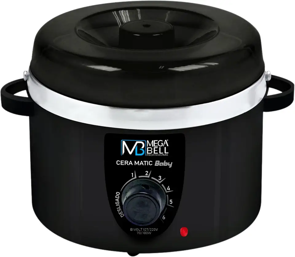 Mega Bell, Panela aquecedora de cera para depilação, Termocera, Cera-Matic Baby, Sem refil, Bivolt, 200g
