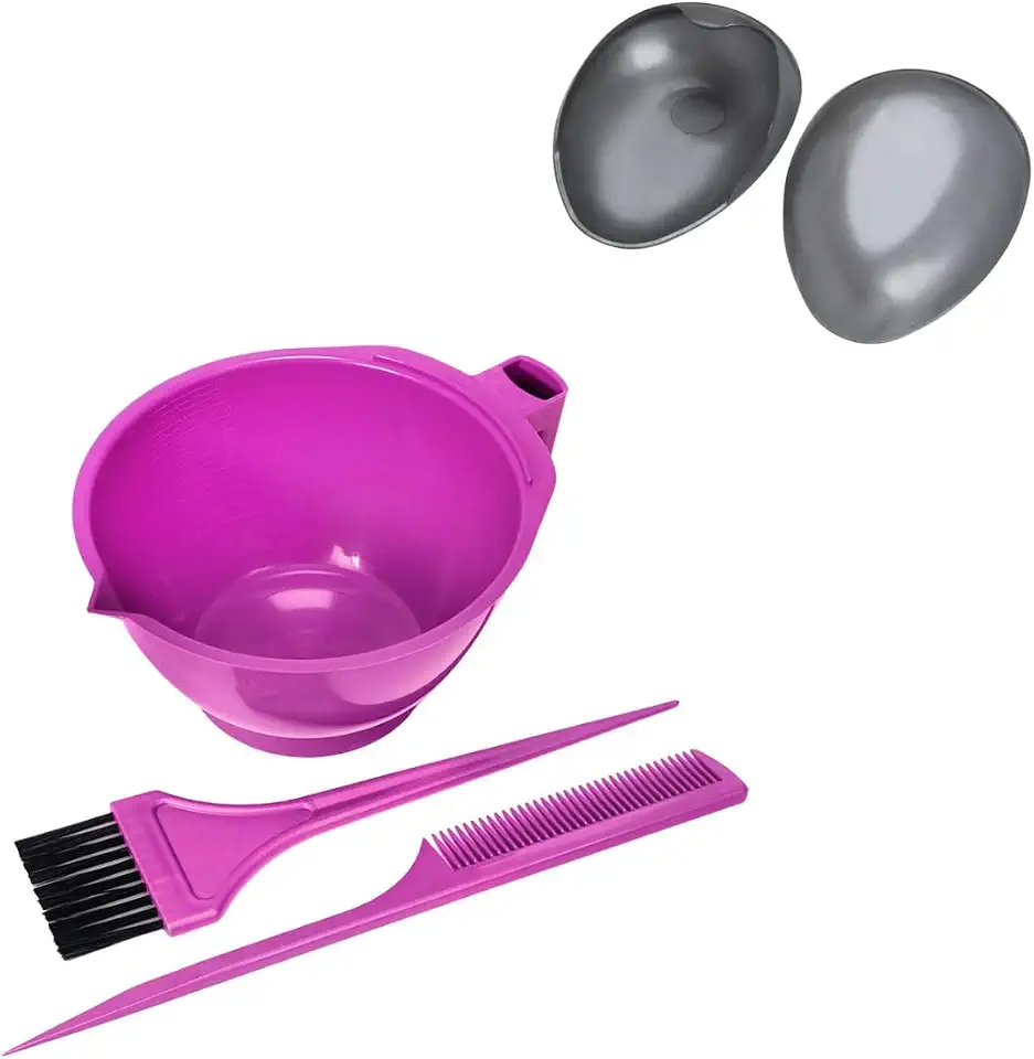 Kit Tintura Cabelos Tigela Pente Pincel Protetor de Orelha