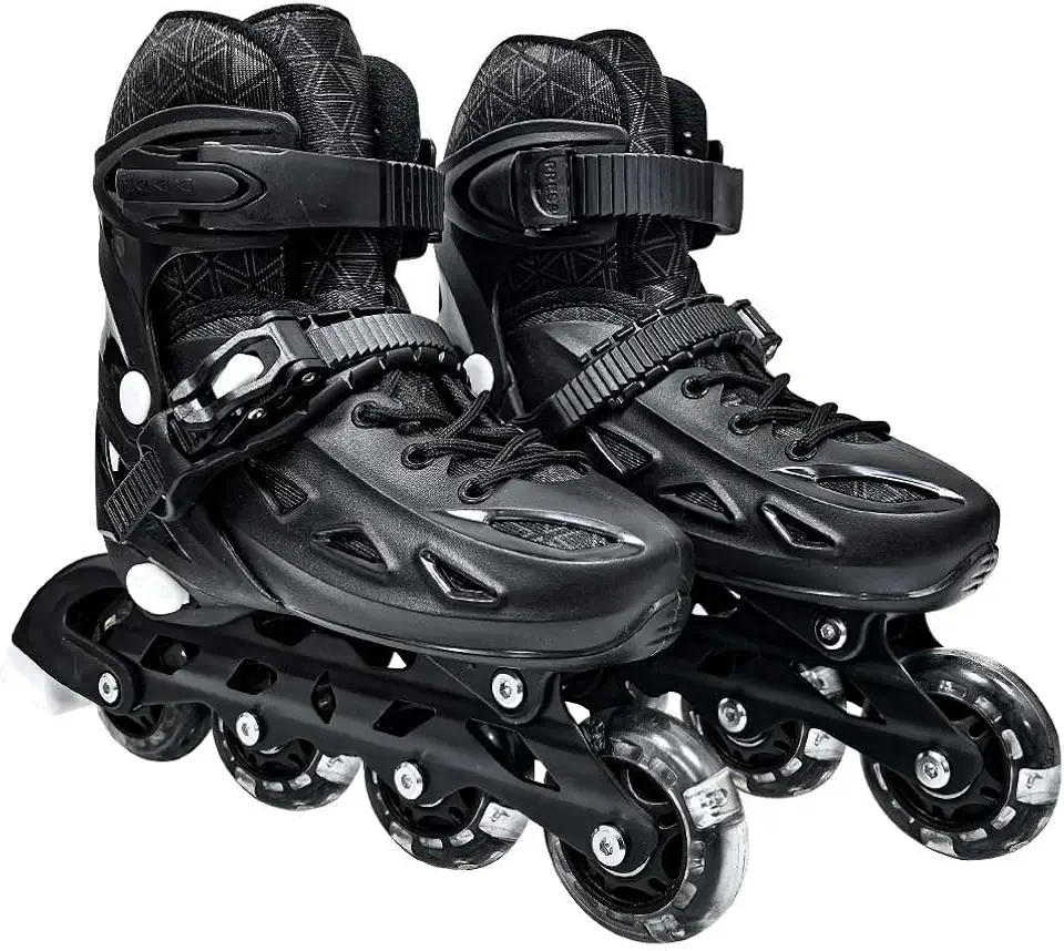 DM Toys Patins Inline Ajustável Black Radical N.34-37