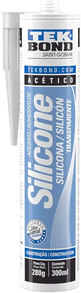 Adesivo de Silicone Acético 280G Transparente