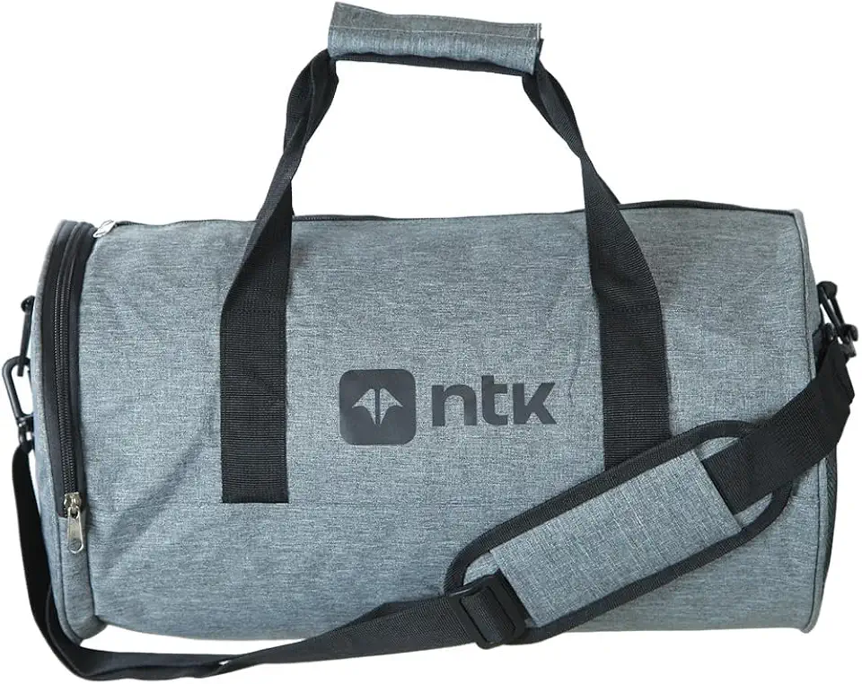 Bolsa para Academia Gym Bag em Poliéster 300D, Cinza