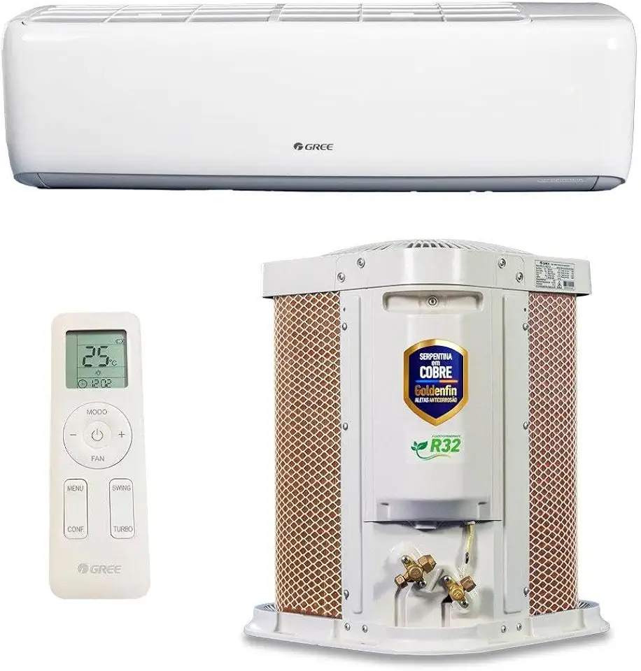 Ar-condicionado Split Inverter 9000 Btus Gree G-top Auto Connection High Wall Só Frio Gwc09atb-d6dna1a/i-gwc09atb-d6dna1a/o 220v