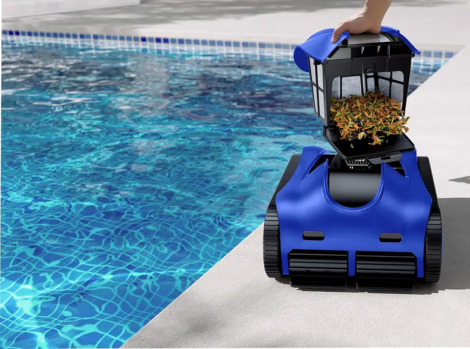 Limpador Robótico Para Piscinas Da Série K40, Robô Aspirador Sem Fio Para Piscinas Enterradas E Acima Do Solo, Com Estacionamento Automático, Limpa O Fundo, As Paredes E A Linha D’água, 4 Horas