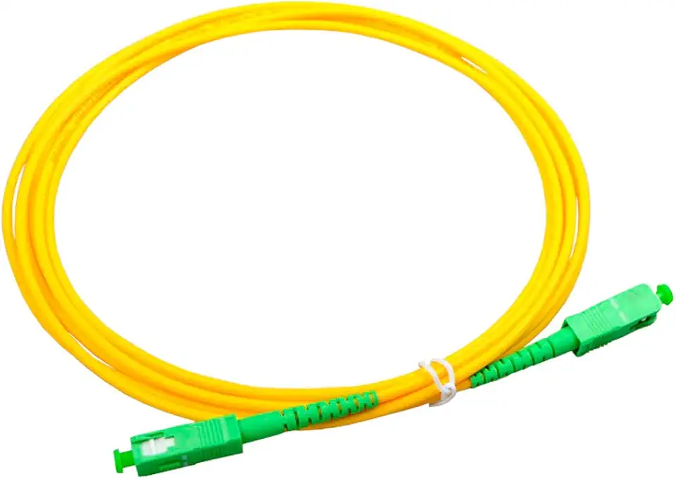 Cabo Óptico Plus Cable SC para APC FO-P20 2Metros PATCH CORD - Conector SC para APC com Encapsulamento de PVC com Baixa Perda de Inserção