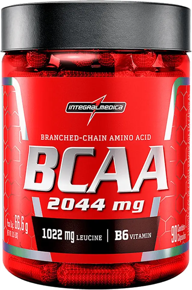 Aminoácidos Essenciais BCAA 2044mg 90 cápsulas - Para Energia e Desempenho – Integralmedica