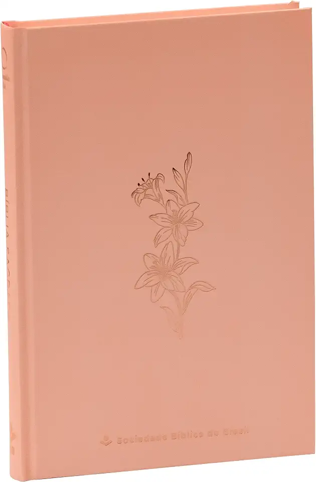 Bíblia ARA, Rose Tan, Capa Dura | SBB | Capa dura ilustrada, rose: Almeida Revista e Atualizada (ARA)