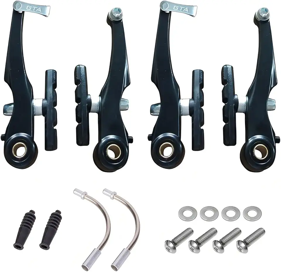 Par Freio Tradicional Jogo Kit V-brake Nylon Sapata Orbital 70 mm Bike Bicicleta Mtb Preto - Paco/GTA
