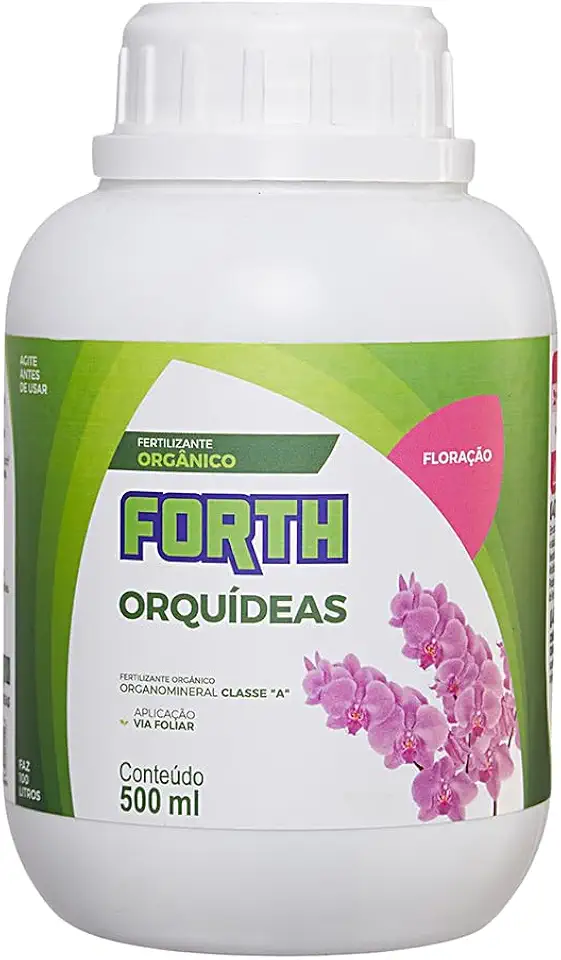 Adubo Forth Orquídeas Floração, Fertilizante Mineral, NPK 02-14-08, Alta Concentração, 500ml