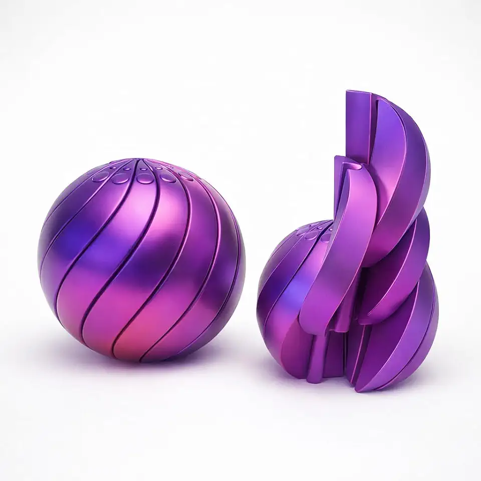 Fidget Toy Anti Stress Sensorial, Brinquedo Educativo Criativo, Movimentos Infinitos, Crianças e Adultos, Autismo, Memória, Reflexo, Coordenação Motora, TDAH, Ansiedade, Anti Estresse (Twister Ball)