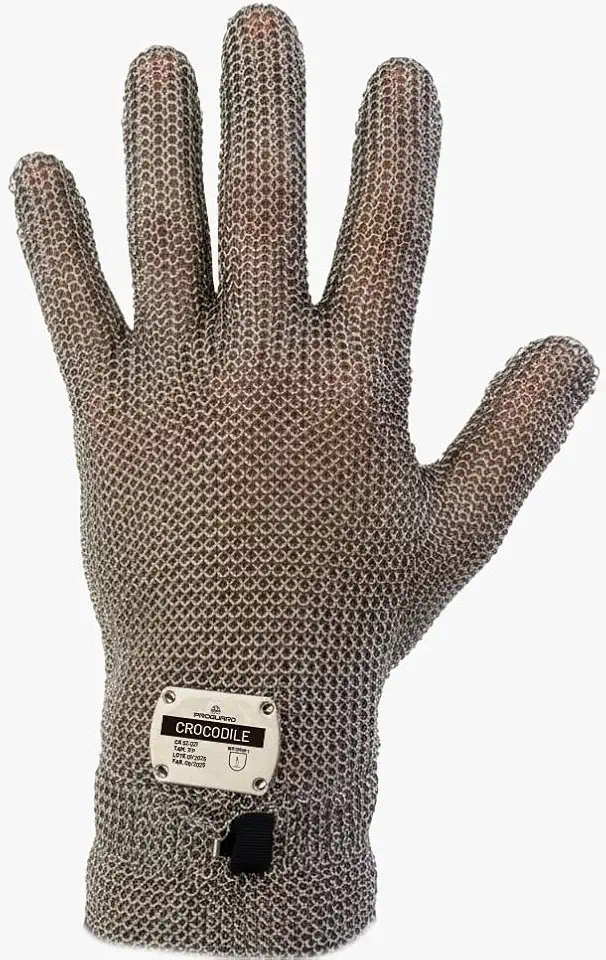 Luva de Proteção Proguard Crocodile em Malha de Aço Inox CA 52021 - Açogueiro e Serviços Industriais