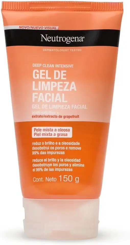 Gel de Limpeza Facial Neutrogena Deep Clean Intensive Grapefruit, 150g