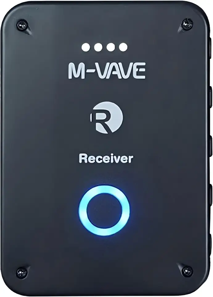 M-VAVE VEDO Receptor WP-9 para Monitor de Ouvido Sem Fio 2.4G Recarregável, Função Mudo, Suporte a Volume, Estéreo/Mono, Apenas 1 Unidade do Receptor (Não Inclui Transmissor), Latência Ultrabaixa