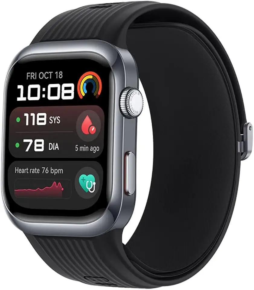 Smartwatch, HUAWEI Watch D2, Monitoramento da Pressão Arterial, Design Leve e Fino, Gerenciamento Completo de Saúde, Compatível com iOS e Android, Sistema GPS integrado, Preto