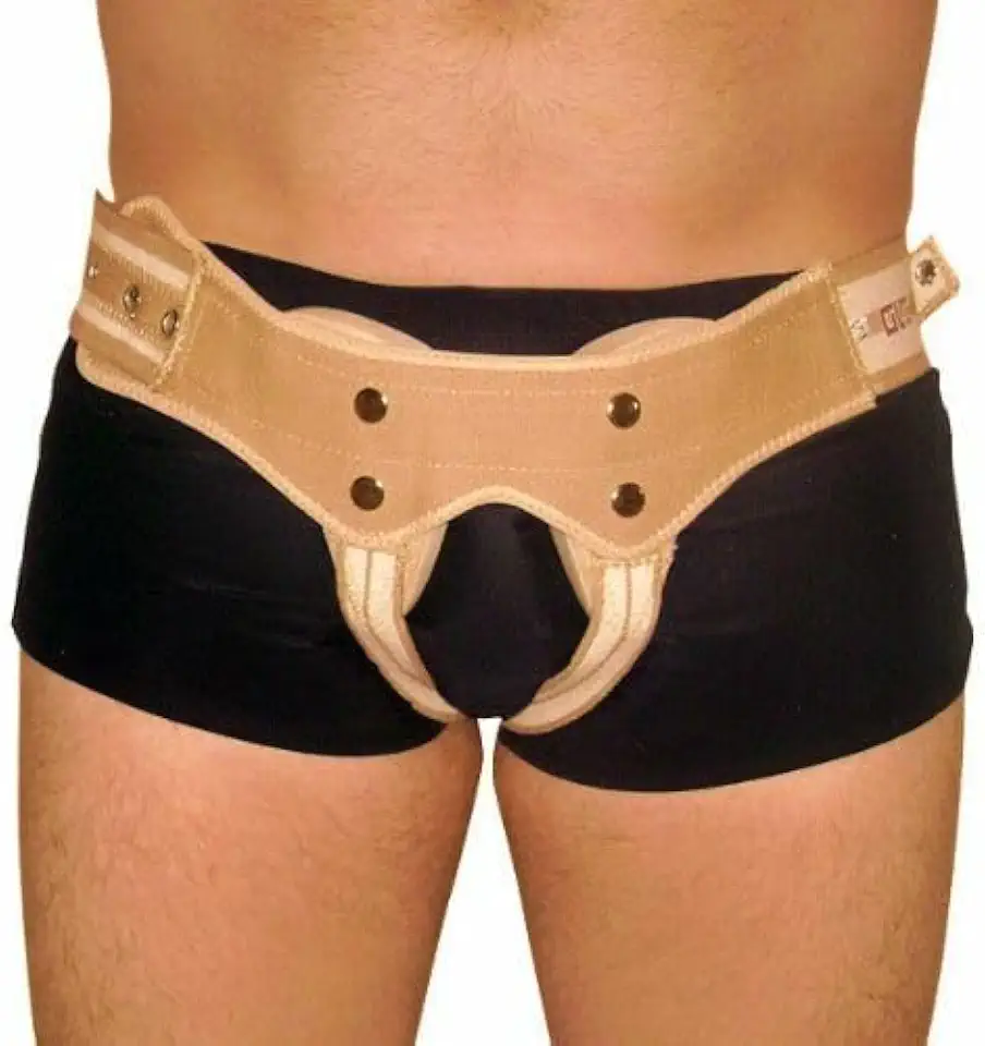 Cinta para hérnia inguinal dupla Luxo Reforçado (M)