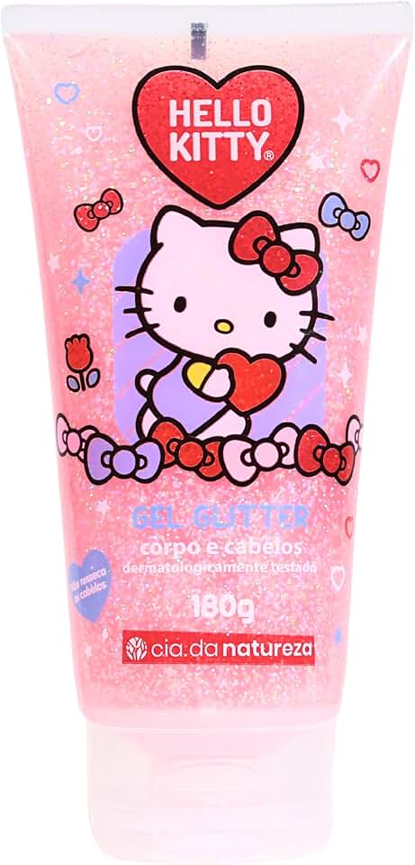 Gel Glitter Corpo e Cabelo Betulla Hello Kitty 180g