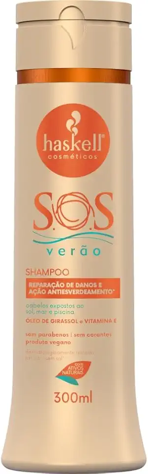 Haskell Shampoo Girassol Pos Sol 300 Ml Sos Verão