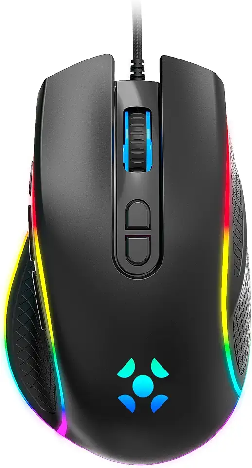 Mouse Gamer Cruiser New Edition RGB 12000 DPI 8 botões Sensor PixArt Fortrek