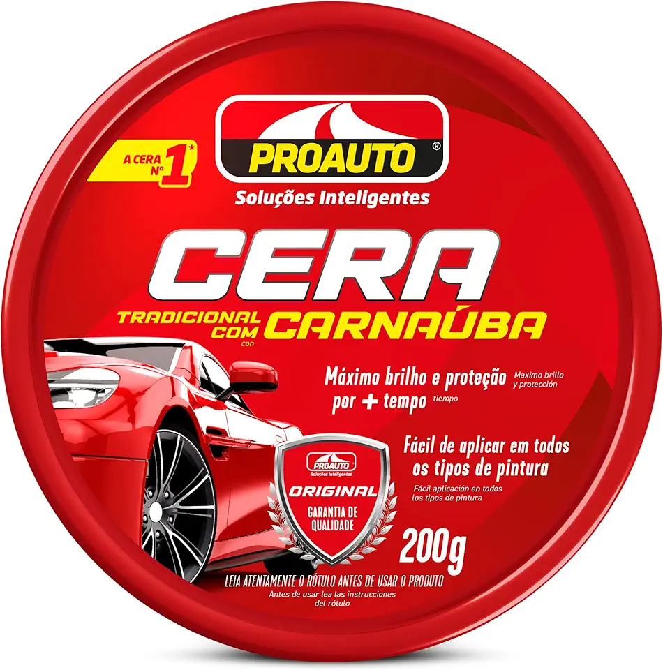 Proauto Cera em Pasta com Carnaúba 200 g