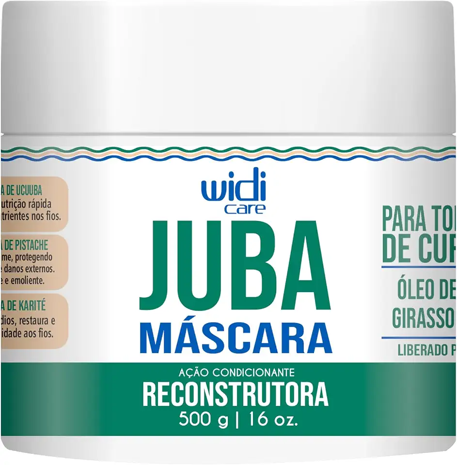 Widi Care Máscara de Tratamento Reconstrutora Juba 500g