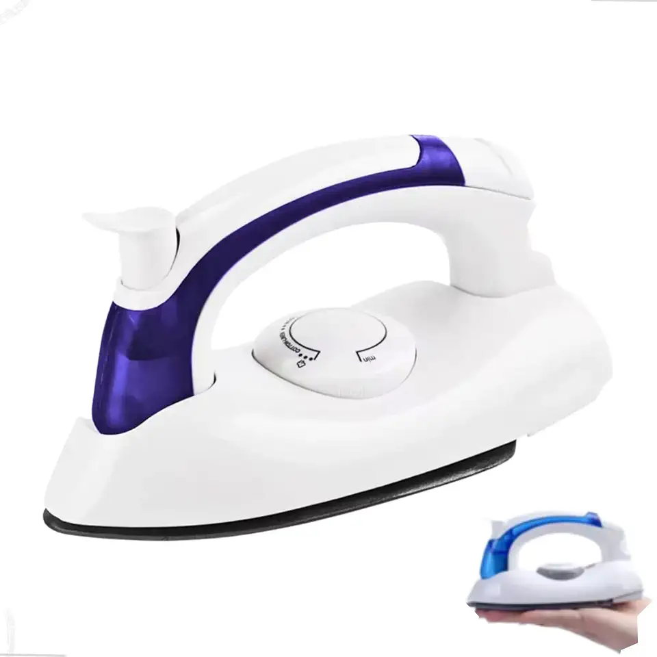 Mini Ferro de Passar a Vapor Portátil Compacto Ideal para Viagens Mala de Mão Antiaderente Temperatura Ajustável Passa a Seco e Úmido