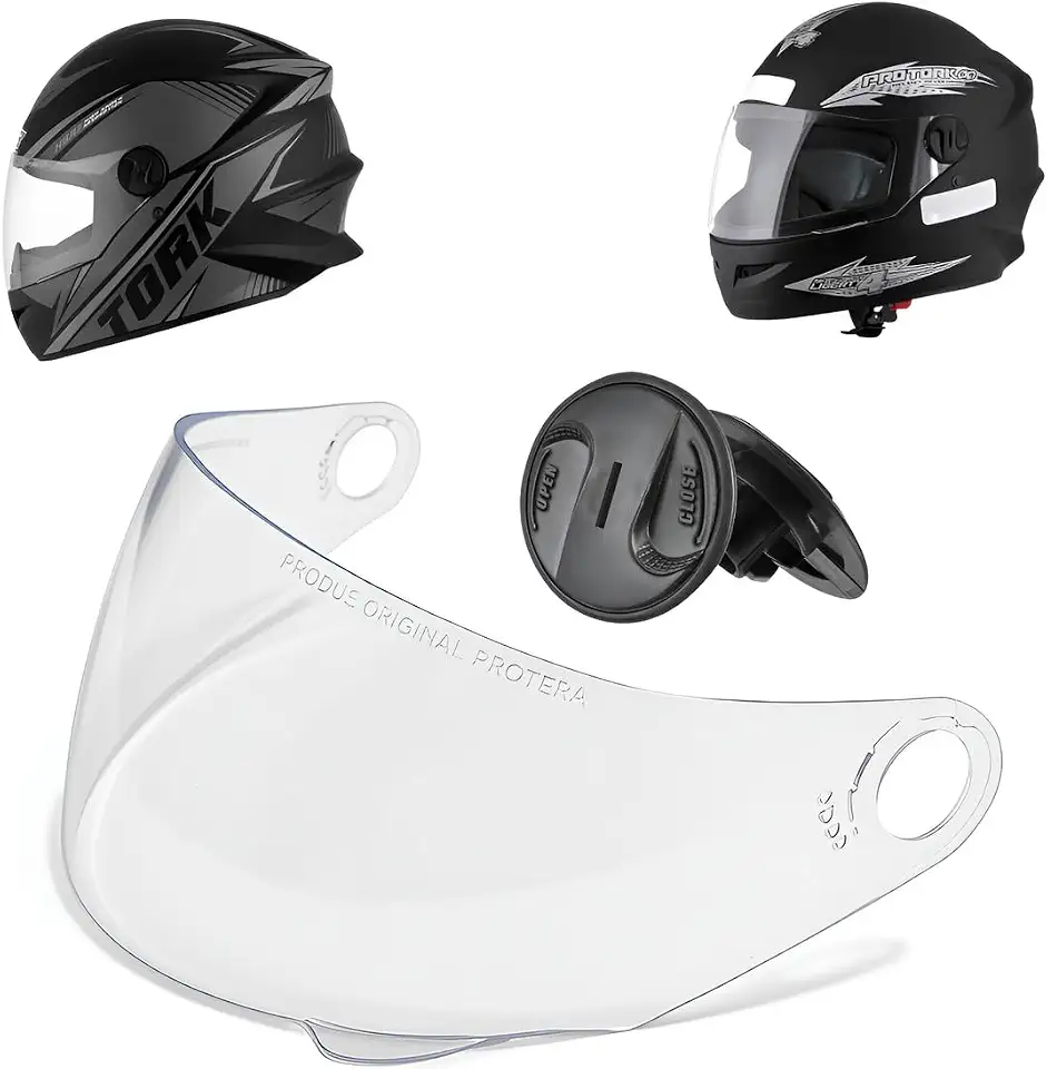 Viseira Cristal Pro Tork R8, New Liberty 4 Com Reparo