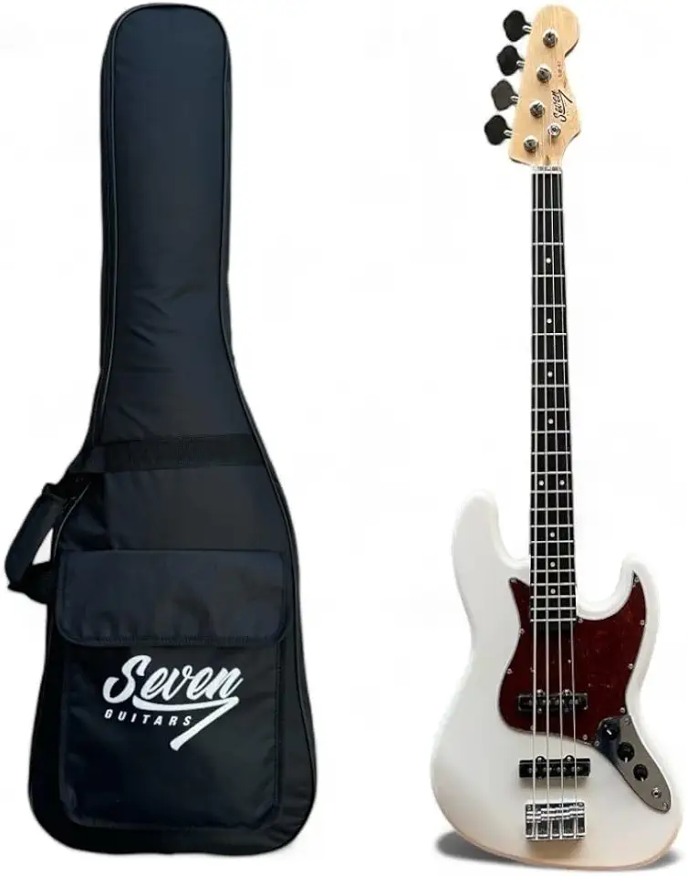 Contrabaixo Jazz Bass Seven Sjb-47 Wh Branco 4c Com Bag