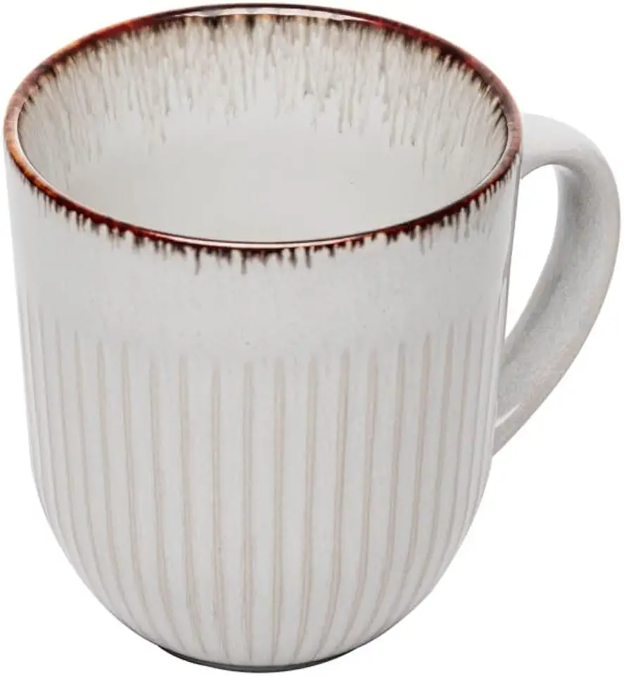 LYOR - Caneca de Cerâmica Linear Cinza 380ml