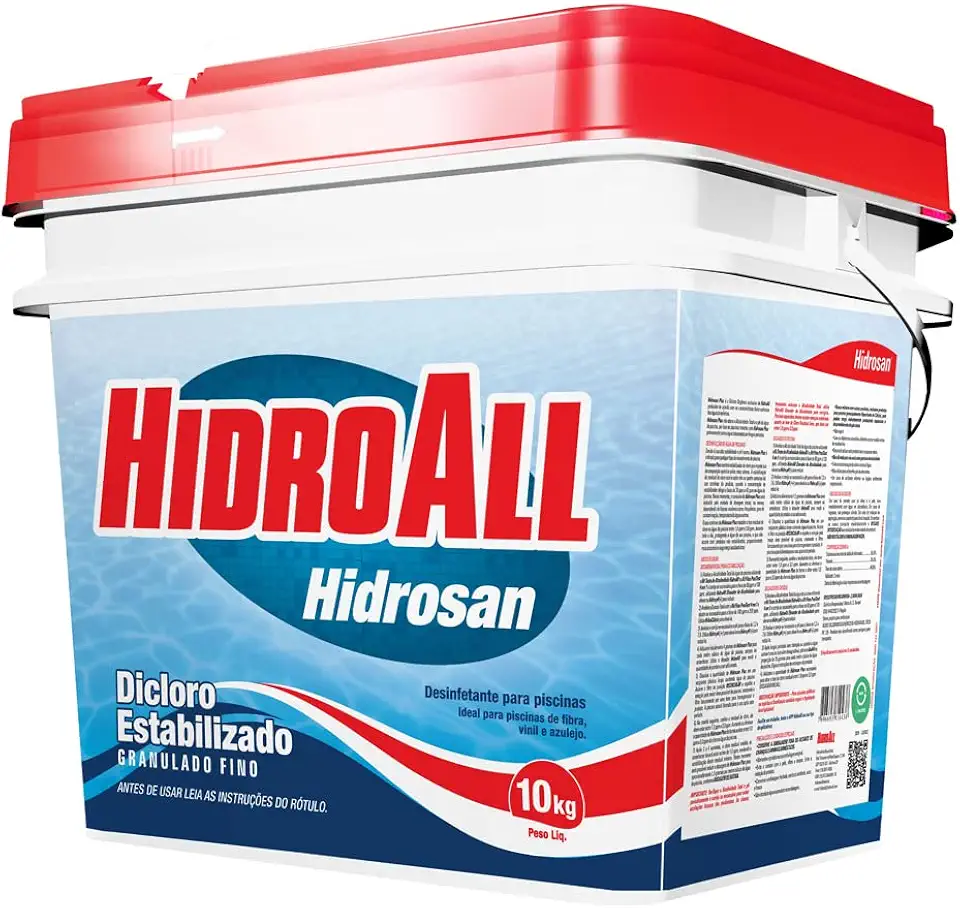 HidroAll Balde cloro granulado Hidrosan Plus HidroAll - 10 kg