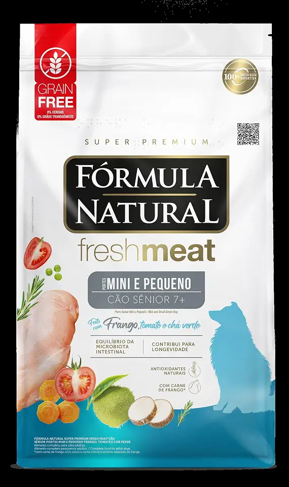 Fórmula Natural Fresh Meat Ração Seca Para Cães Sênior De Pequeno Porte Sabor Frango 2,5Kg