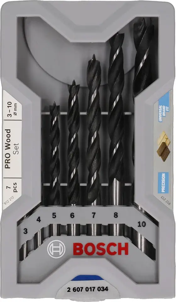 Bosch Jogo de 7 brocas para madeira PRO wood 3-10mm