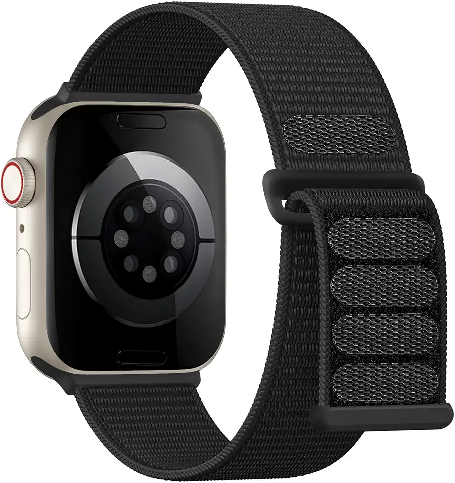 Pulseira de Nylon Lenrao, Esportiva, Unissex, Fecho de Laço, Compatível com Apple Watch de 38/40/41/42/44/45/46/49 mm, para iWatch Séries 11/10/9/8/7/6/5/4, Ultra SE 3/2/1