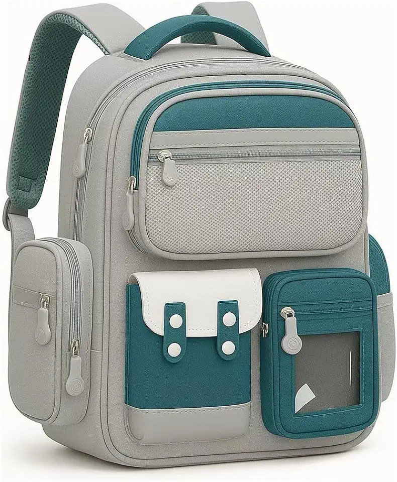 Mochila Escolar Infantil Masculina Impermeável 45cm – Leve, Ergonômica, Resistente, com Vários Compartimentos e Faixa Refletiva para Meninos e Meninas