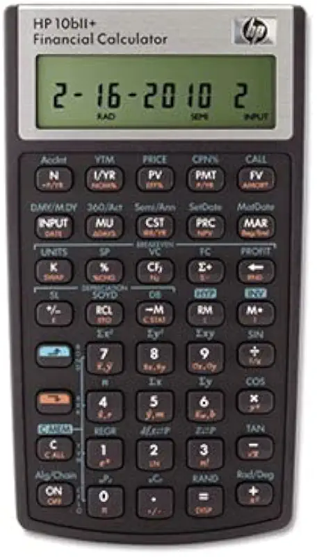 HEWLETT-PACKARD CALCULATORS HP 10BII+ CALCULADORA FINANCEIRA
